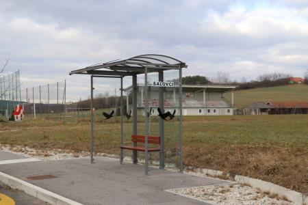 Nov nadstrešek za avtobusno postajališče v Šalovcih 2